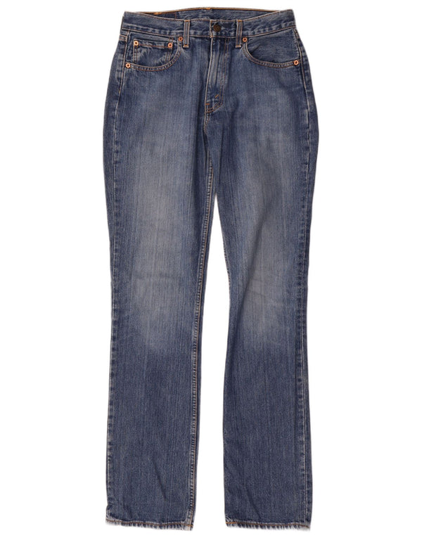 Levi's Damen 595 Straight Jeans W31 L34 Blaue Baumwolle