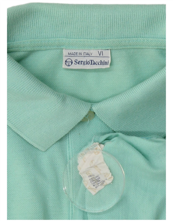 SERGIO TACCHINI Herren Poloshirt Medium Türkis Baumwolle