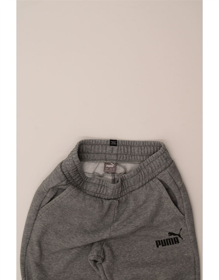 PUMA Boys Tracksuit Trousers Joggers 9-10 Years  Grey Cotton Vintage Puma and Second-Hand Puma from Messina Hembry 