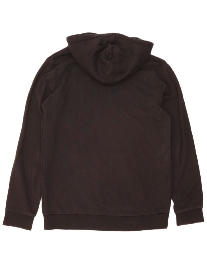 Adidas Herren Graphic Hoodie Pullover Mittelschwarze Baumwolle