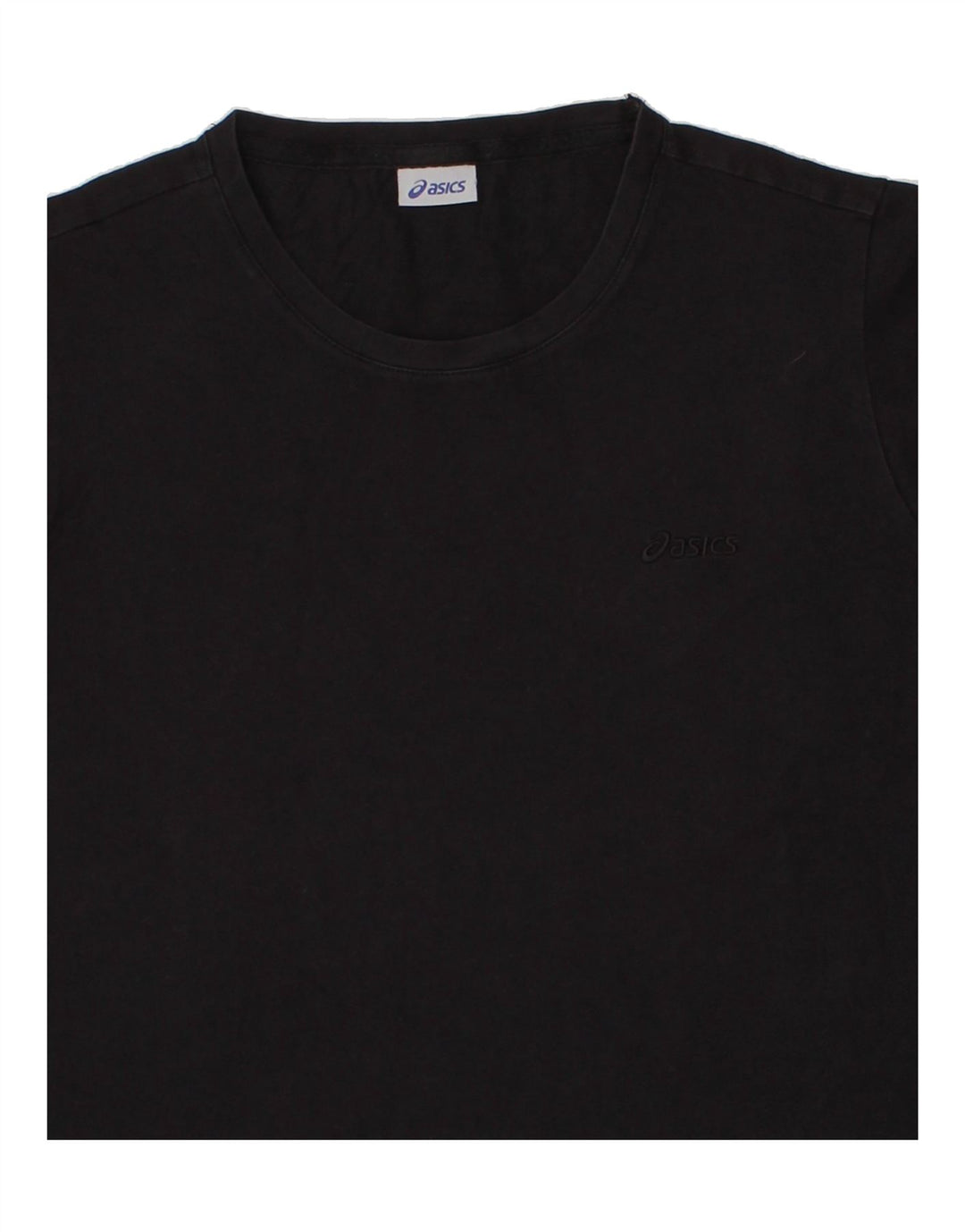 ASICS Womens T-Shirt Top UK 14 Medium Black Cotton Vintage Asics and Second-Hand Asics from Messina Hembry 