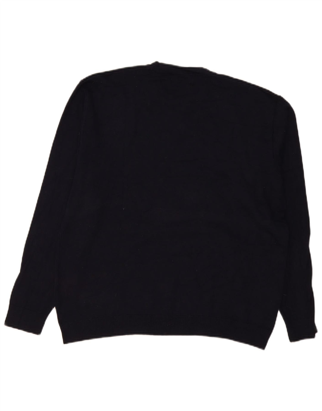 Zara Herren-Pullover mit Rundhalsausschnitt, mittlere marineblaue Viskose