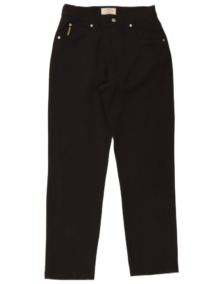 Armani Damen Slim Freizeithose W31 L31 Schwarze Wolle