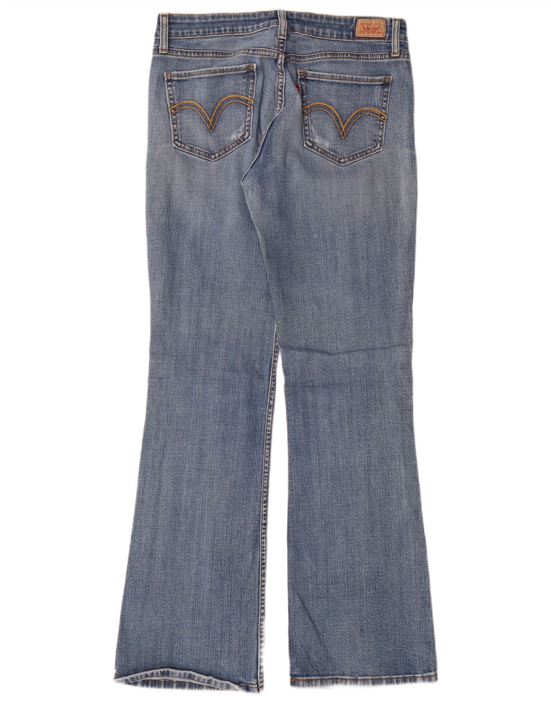 Levi's Damen 518 Super Low Bootcut Jeans US 9 Medium W30 L31 Blaue Baumwolle