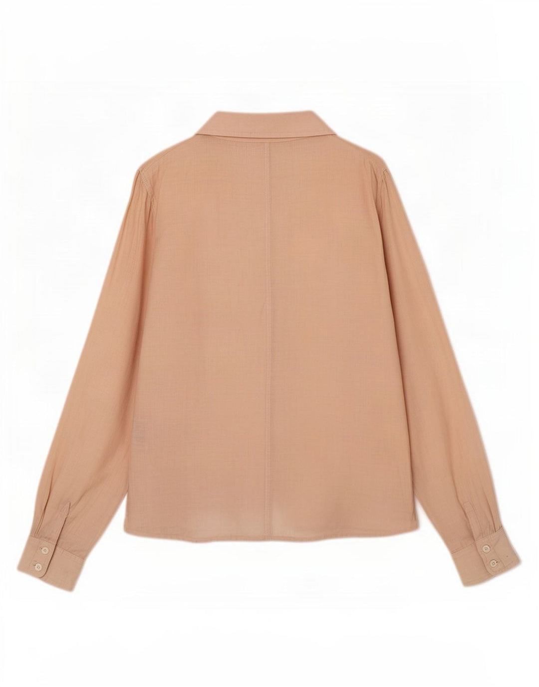 Gant Damen-Hemd mit Rüschen vorne, UK 16, Größe L, Beige, Leinen