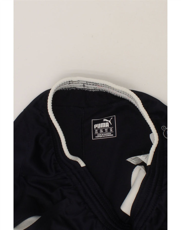 PUMA Boys Tracksuit Trousers 13-14 Years  Navy Blue Polyester Vintage Puma and Second-Hand Puma from Messina Hembry 
