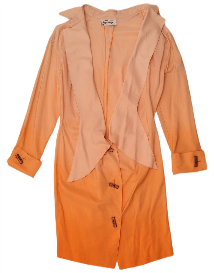 Genny Damen Hemdkleid US 8 Medium Orange