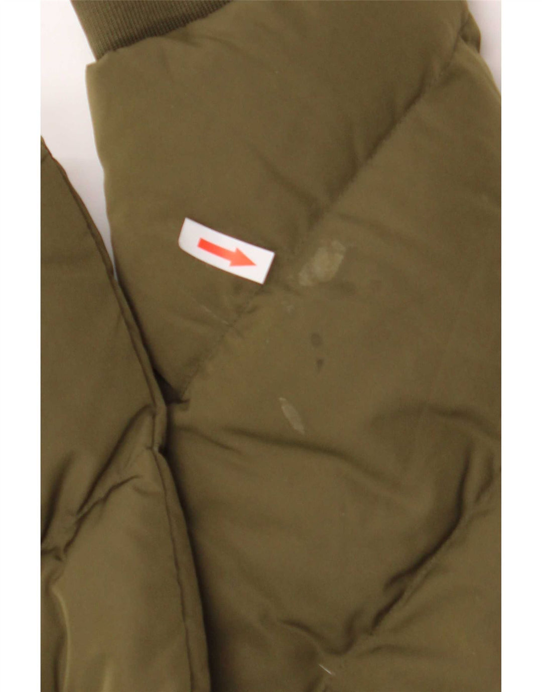 Guess Damen Graphic Wattierte Jacke UK 12 Medium Khaki Polyester