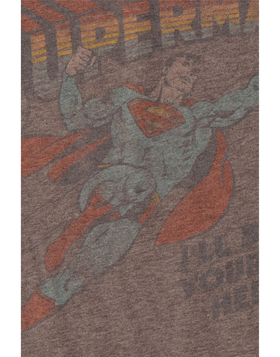 ABERCROMBIE & FITCH Herren Muskel-Grafik-T-Shirt-Oberteil aus mittelgrauer Baumwolle