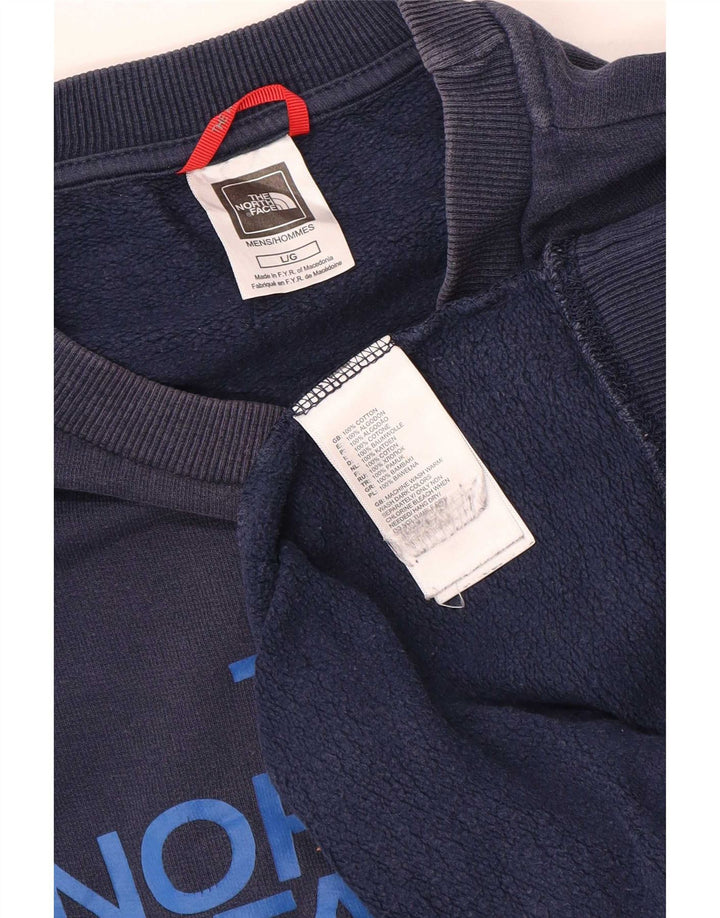 The North Face Herren-Sweatshirt mit grafischer regulärer Passform, Größe L, Marineblau