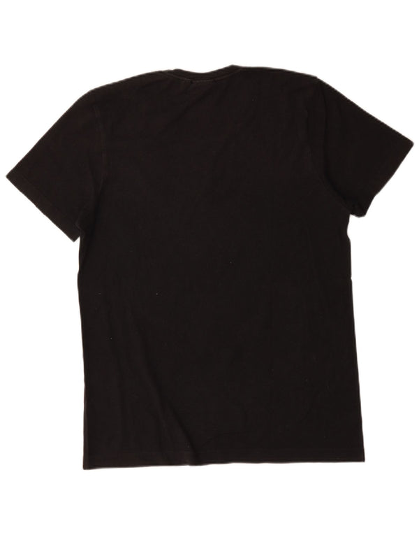 Adidas Herren Grafik T-Shirt Top Medium Schwarz Baumwolle