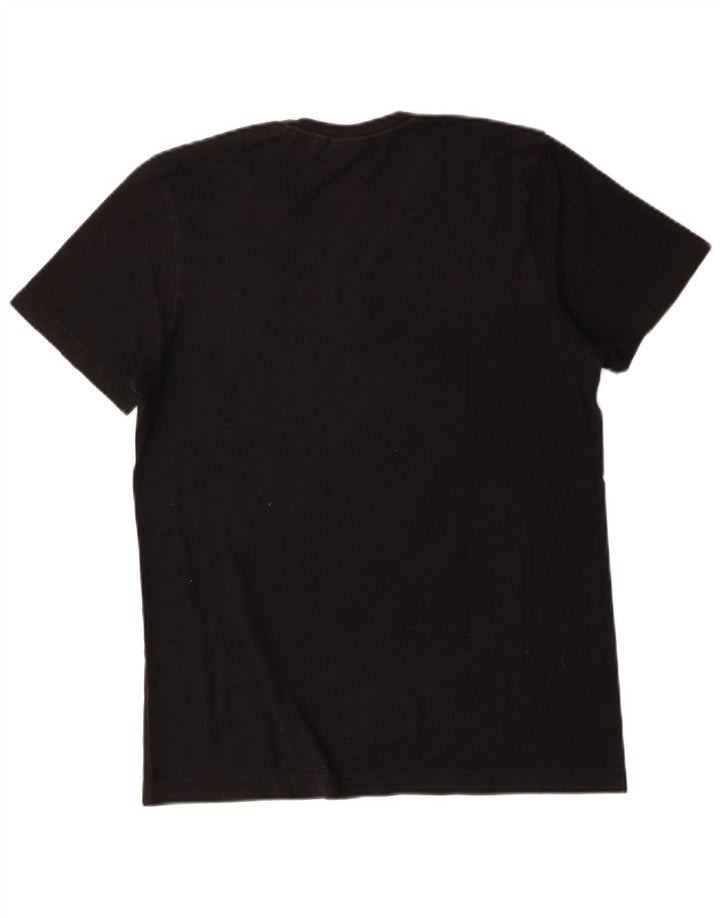 Adidas Herren Grafik T-Shirt Top Medium Schwarz Baumwolle