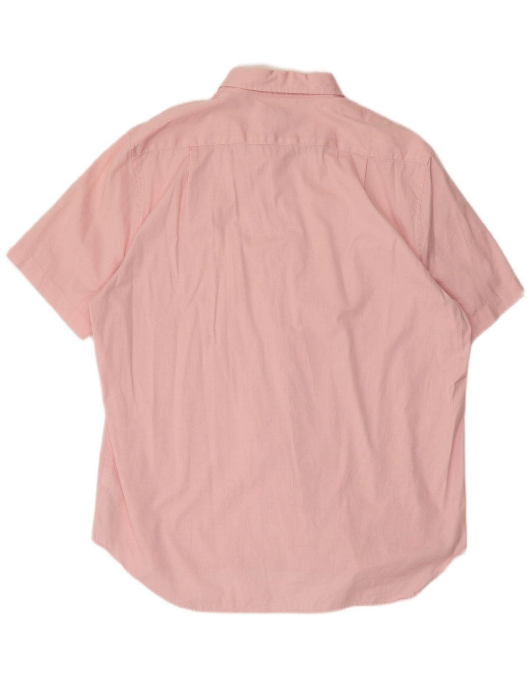 LACOSTE Herren Kurzarm-Hemd mit normaler Passform, Größe 44 XL, rosa Baumwolle