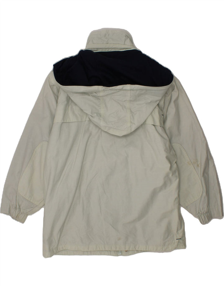 CHAMPION Boys Hooded Windbreaker Jacket 7-8 Years White Cotton Vintage Champion and Second-Hand Champion from Messina Hembry 