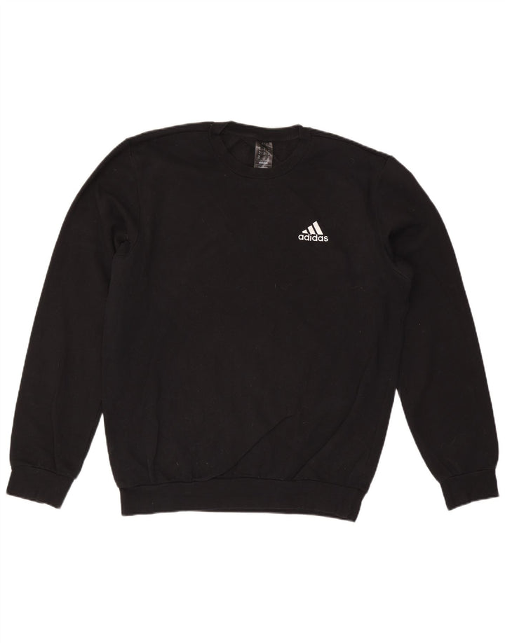 ADIDAS Herren Sweatshirt Pullover Medium Schwarz Baumwolle