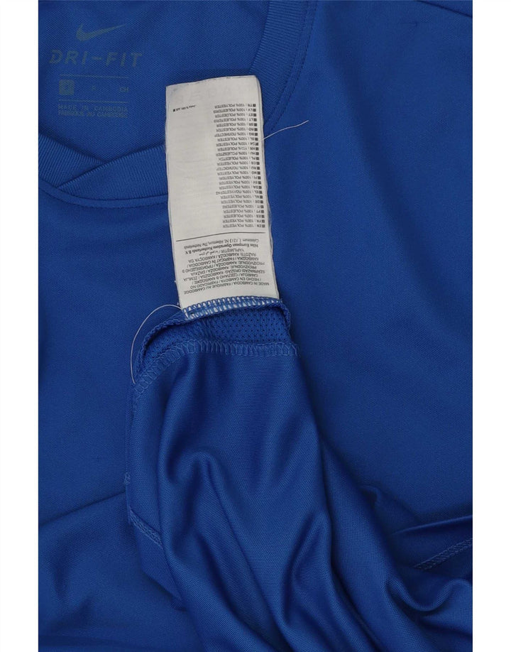 Nike Herren Dri Fit Top Langarm Small Blau Polyester