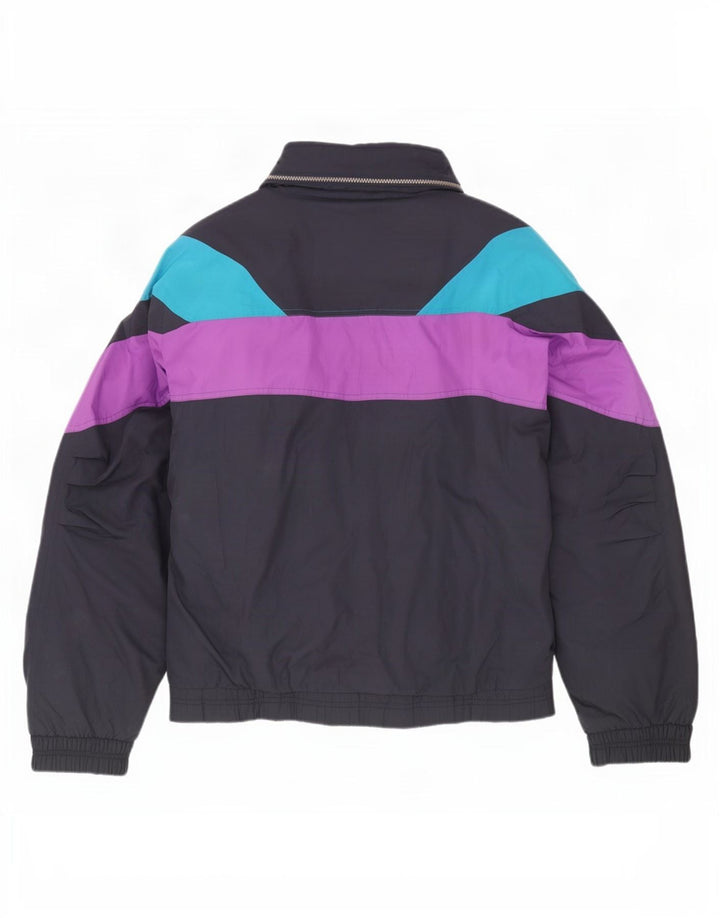 Sergio Tacchini Herren Skijacke UK 38 Medium Navy Blue Colourblock Sports