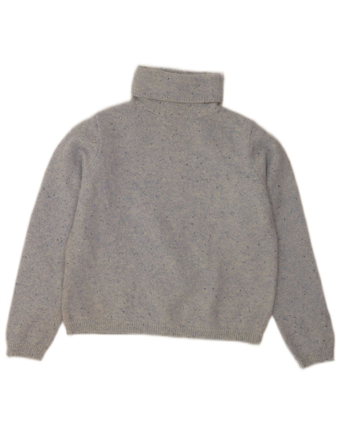 L.L.Bean Rollkragenpullover für Damen, Größe S, Gr. 8, Grau gefleckt