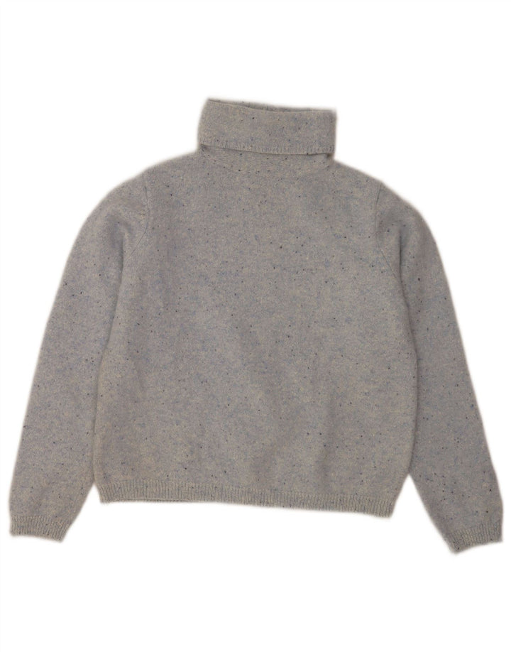 L.L.Bean Rollkragenpullover für Damen, Größe S, Gr. 8, Grau gefleckt