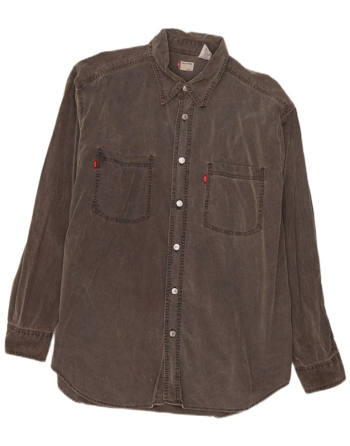 Levi's Herren Cordhemd Mittelgrau