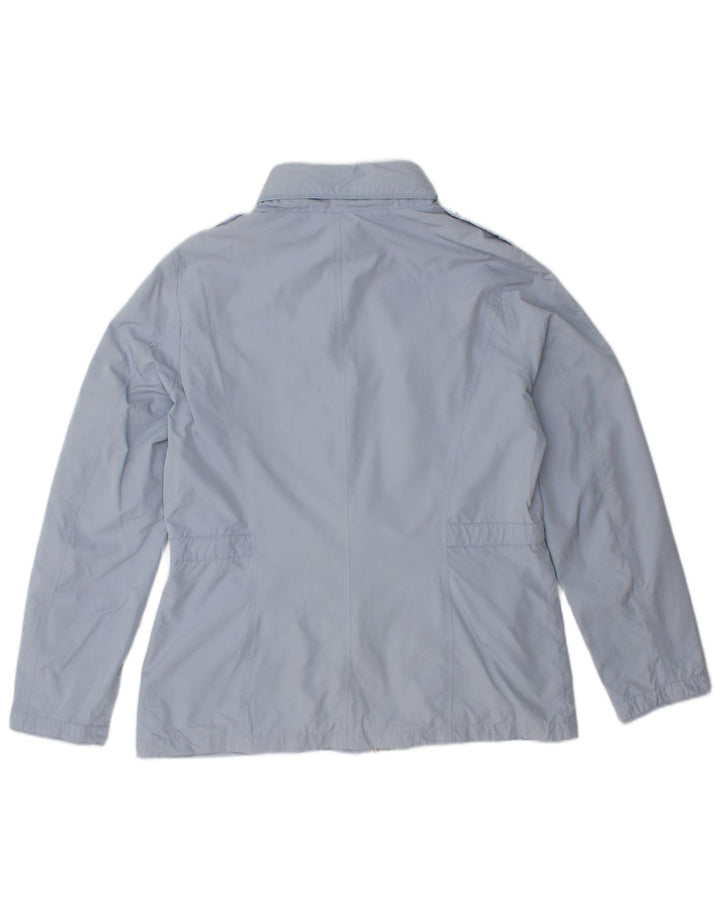 ESPRIT Damen Militärjacke UK 12 Mittelblaues Polyester