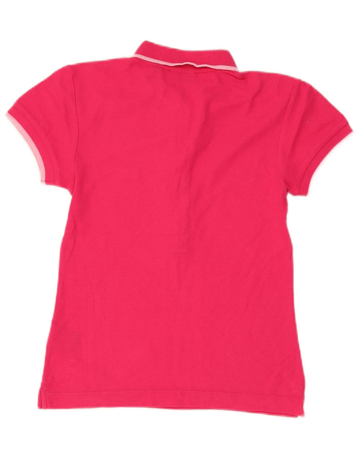 Fila Damen Poloshirt UK 12 Mittelrosa Baumwolle