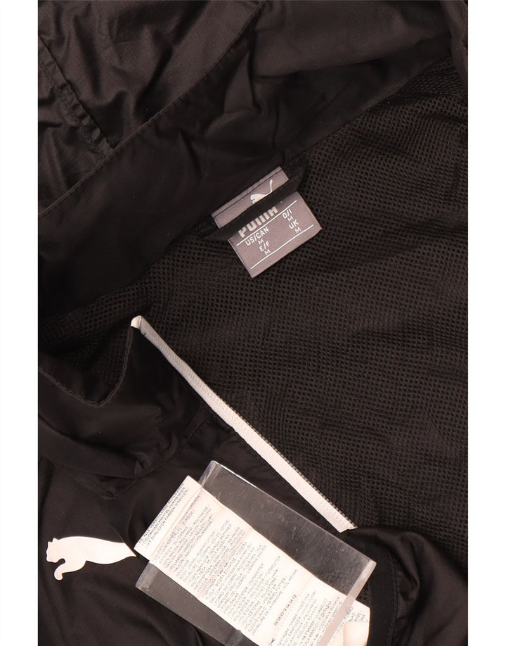 PUMA Herren-Regenjacke mit Kapuze, UK 38, mittelschwarz, Polyester