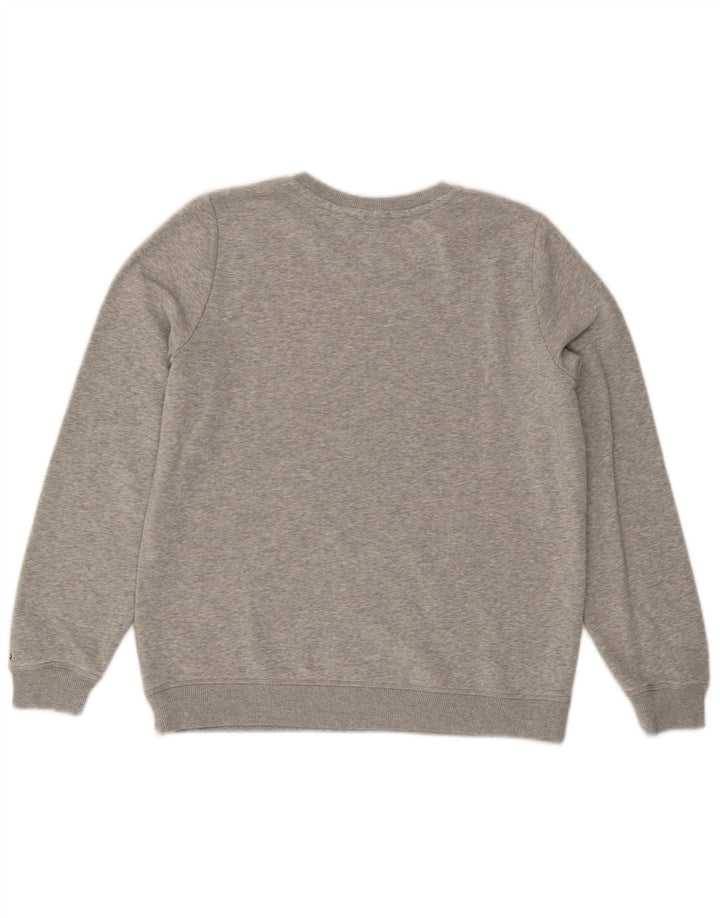 Tommy Hilfiger Damen Grafik-Sweatshirt-Pullover UK 16 Large Grau