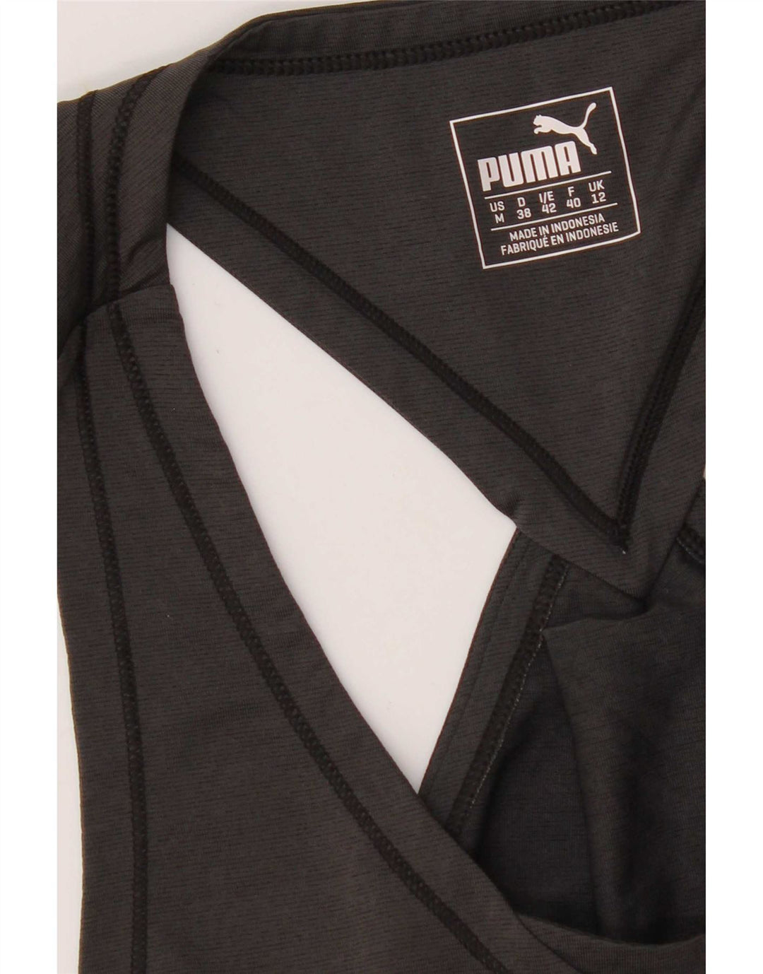 Puma Damen Weste Top UK 12 Mittelgraues Polyester