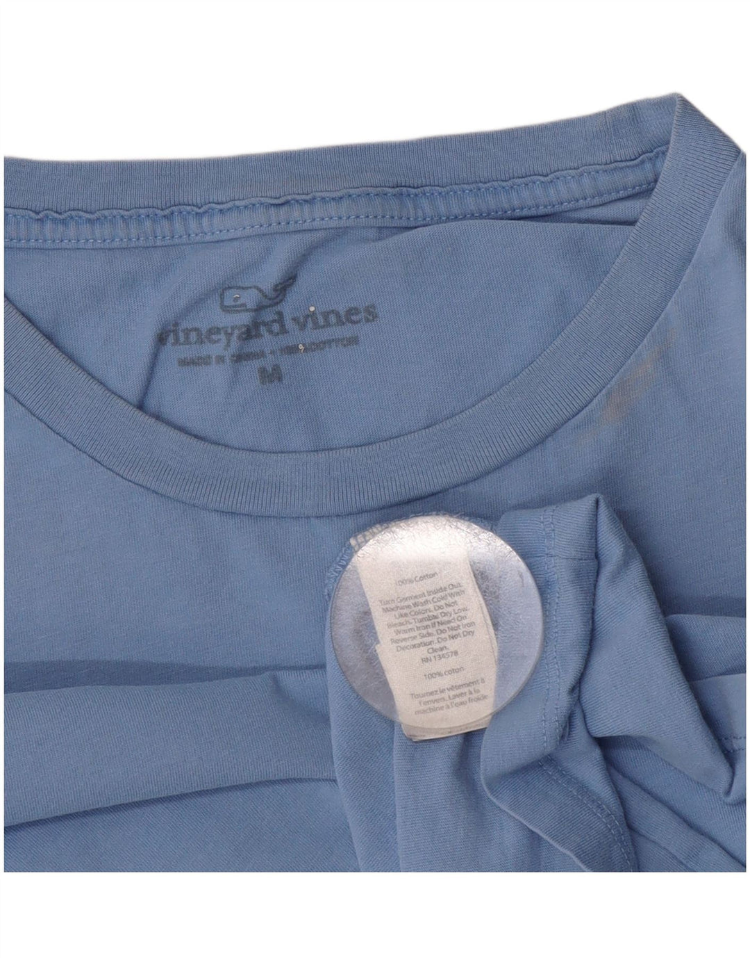 Vineyard Vines Herren-T-Shirt mit Grafik, mittelblaue Baumwolle