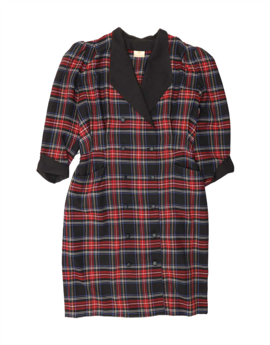 Adler Damen-Etuikleid, Gr. 46, groß, mehrfarbig, kariert, Polyester