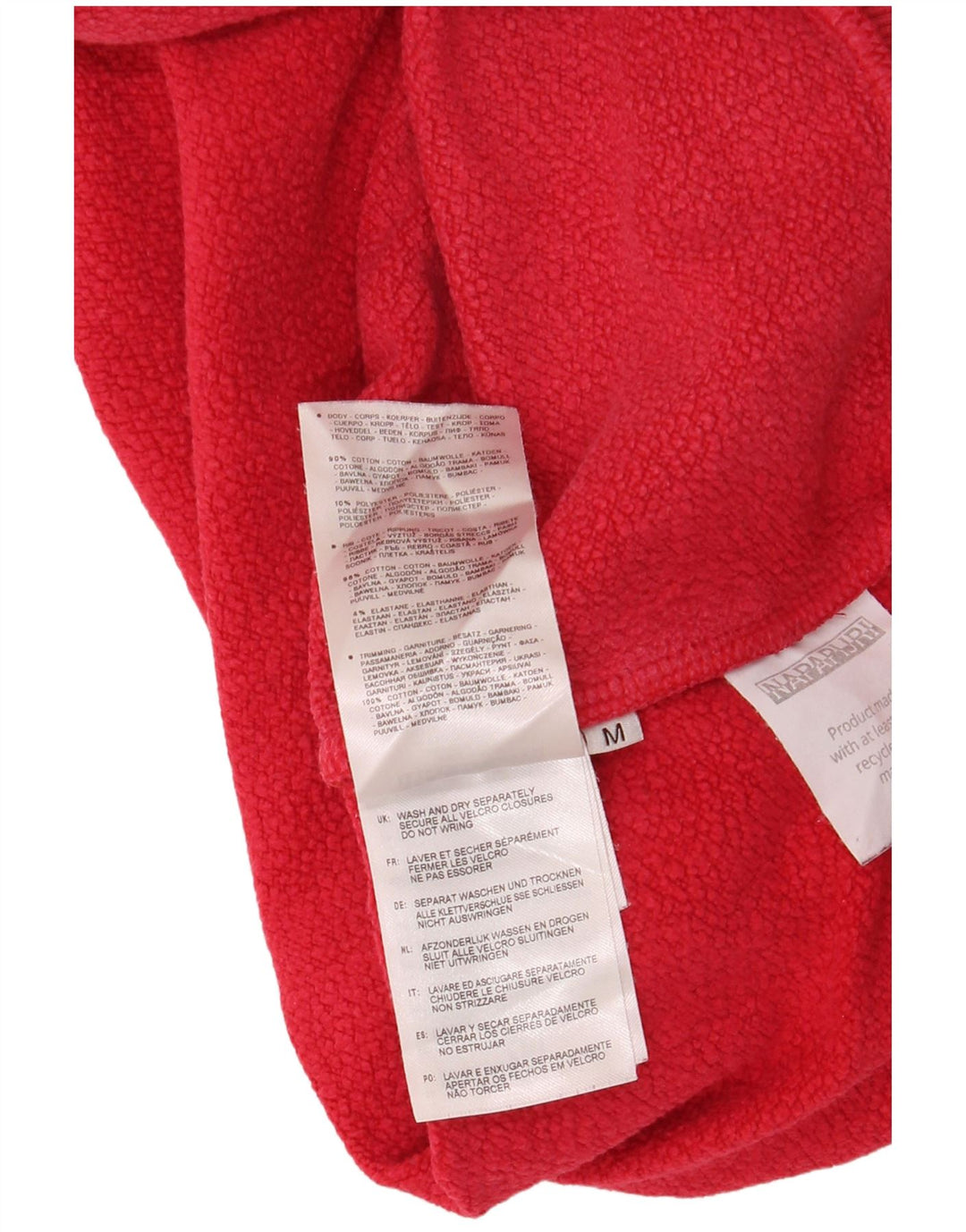 NAPAPIJRI Herren-Kapuzenpullover mit Grafik, mittelrote Baumwolle