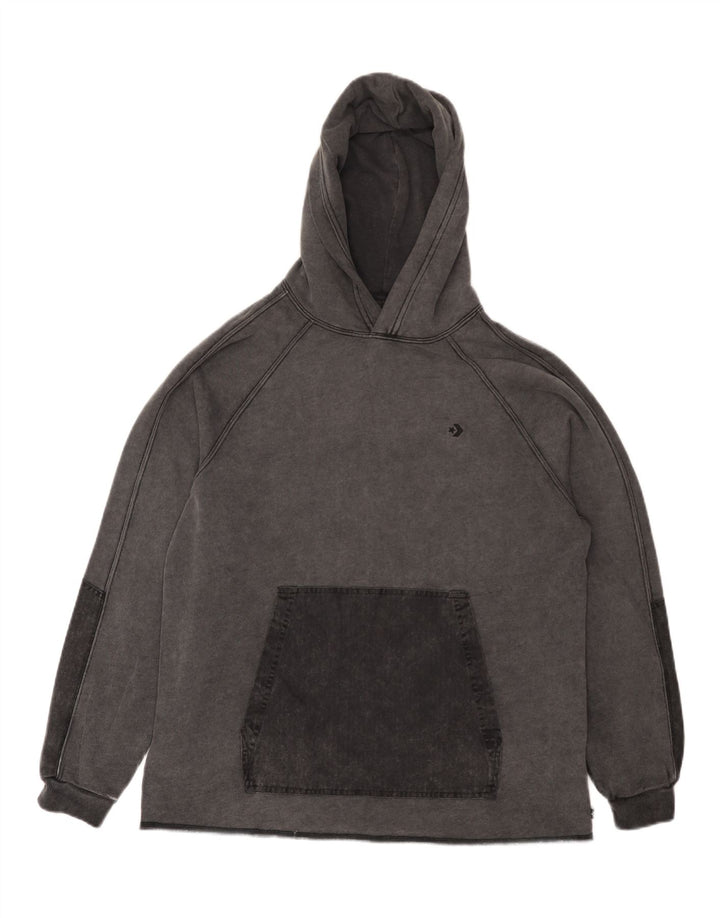 Converse Herren Kapuzenpullover, Größe S, Grau, Baumwolle