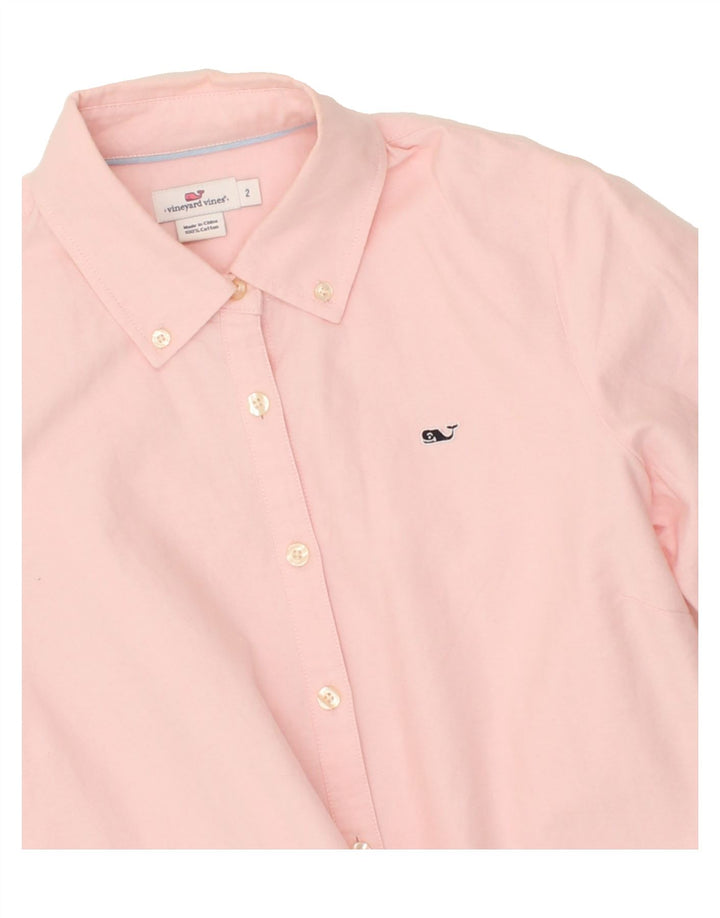 VINEYARD VINES Womens Shirt US 2 XS Pink Cotton Vintage Vineyard Vines and Second-Hand Vineyard Vines from Messina Hembry 