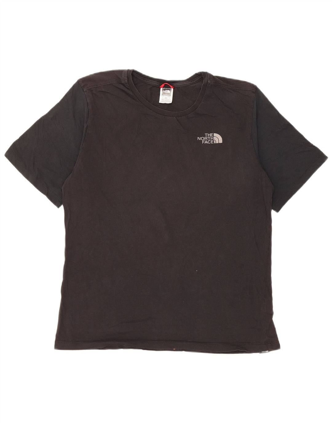 The North Face Damen T-Shirt Top UK 14 Mittelschwarze Baumwolle