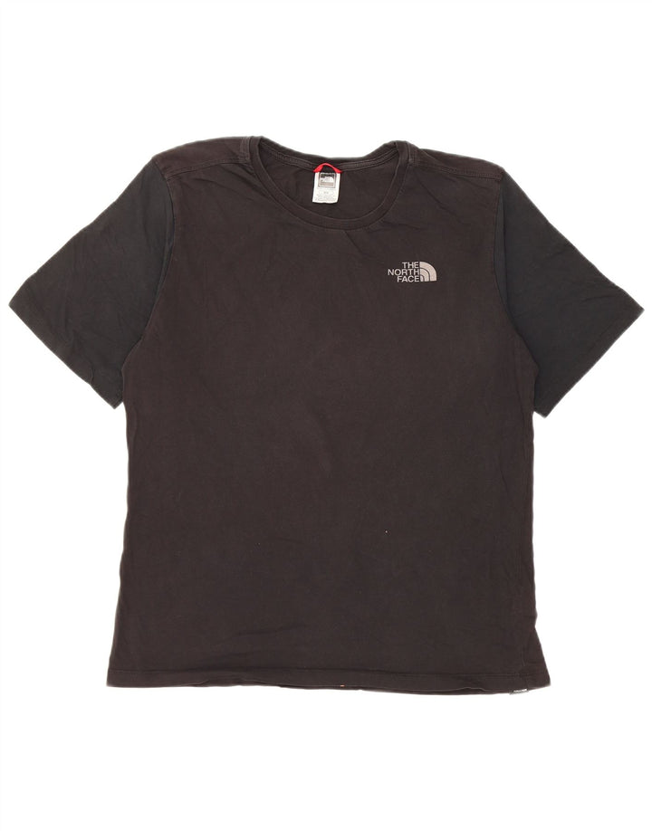 The North Face Damen T-Shirt Top UK 14 Mittelschwarze Baumwolle