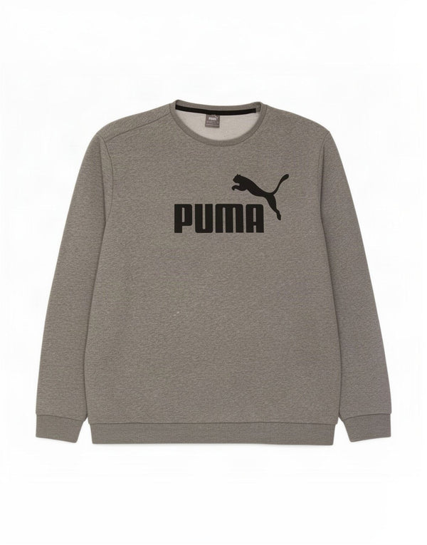 Puma Herren Graphic Sweatshirt Pullover 4XL Grau gefleckte Baumwolle