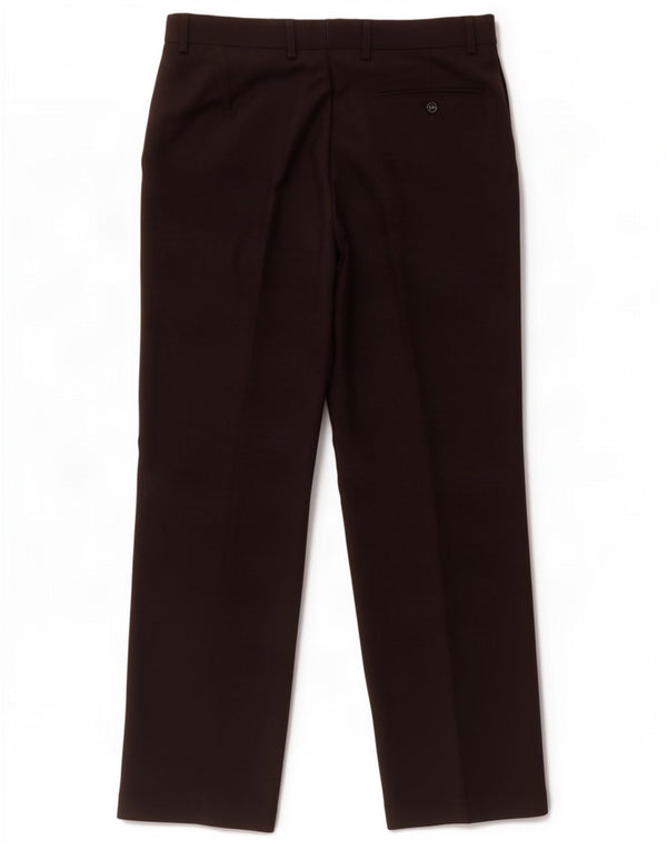 Gerade Herren-Anzughose von Marks & Spencer, W32, L31, schwarzes Polyester