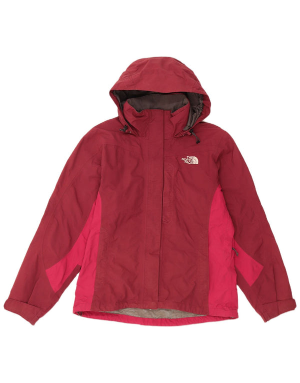 THE NORTH FACE Damen Übergroße Regenjacke UK 10 Small Burgund