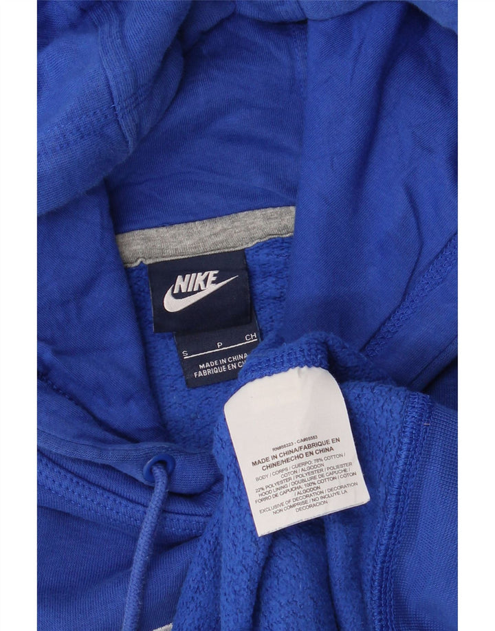 Nike Herren-Kapuzenpullover mit Grafik, Größe S, blau, Baumwolle