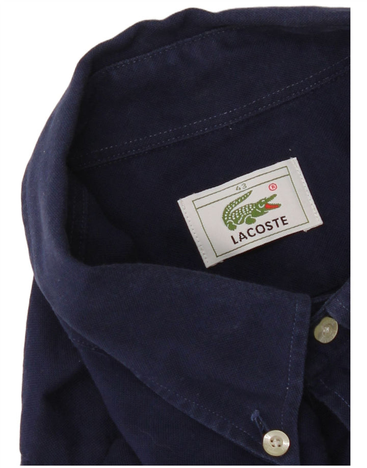 Lacoste Herrenhemd Größe 43 XL Marineblau