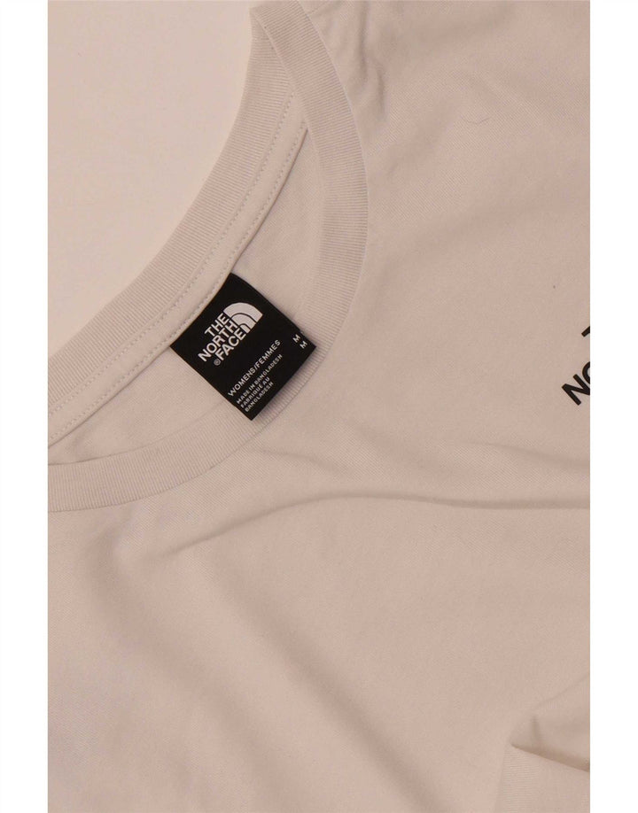 The North Face Damen Crop T-Shirt Top UK 14 Medium Weiß