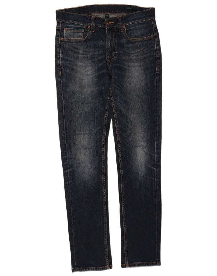 Benetton Herren Skinny Jeans W30 L32 Blau