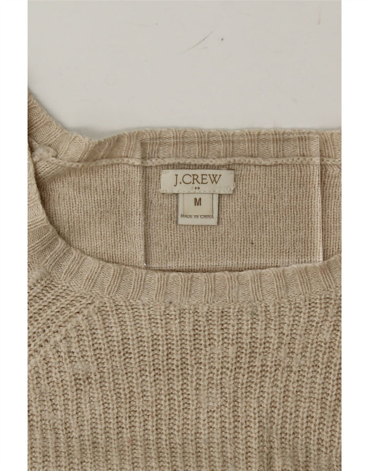 J. CREW Womens Boat Neck Jumper Sweater UK 14 Medium Beige Vintage J. Crew and Second-Hand J. Crew from Messina Hembry 