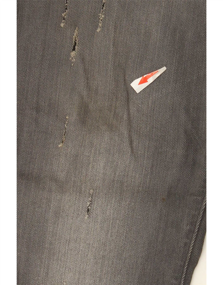 G-Star Herren Revend Distressed Super Slim Jeans W32 L32 Graue Baumwolle
