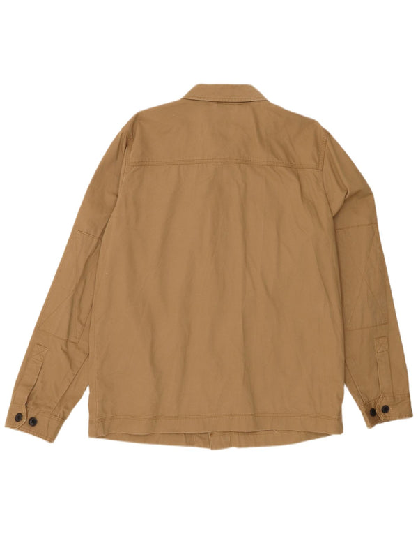 Fat Face Herren-Utility-Jacke UK 40 Large Beige Baumwolle