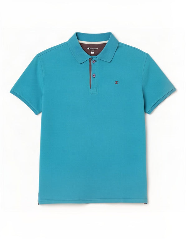 Champion Herren-Poloshirt „Easy Fit“, groß, aus blauer Baumwolle