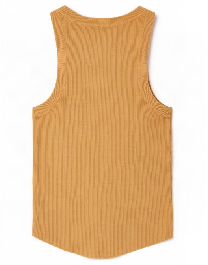 Zara Damen Weste Top UK 12 Mittelbraune Viskose