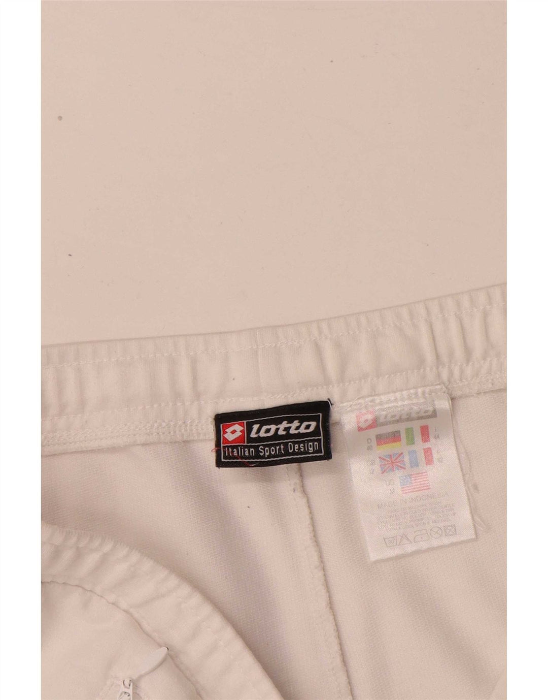 Lotto Damen Sportshorts UK 12 Mittelweiße Baumwolle