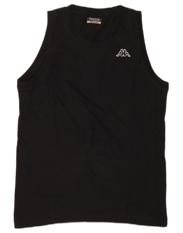 Kappa Herren-Weste, mittelgroß, schwarze Baumwolle